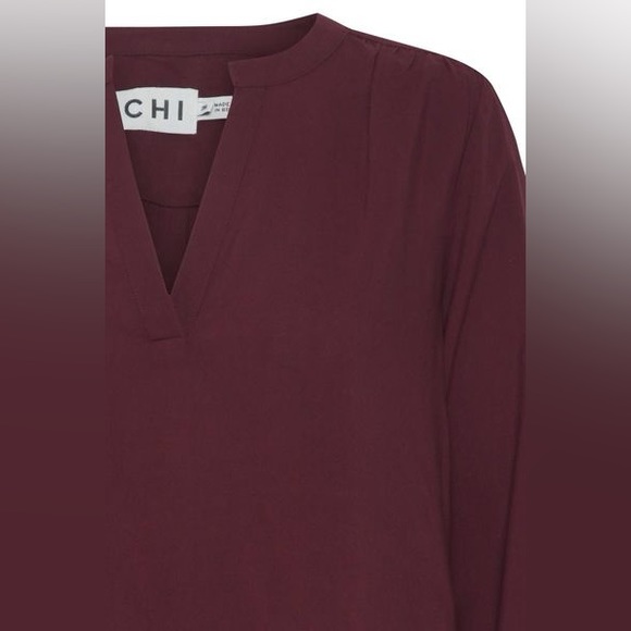 Ichi blouse in dark red - Picture 2 of 3